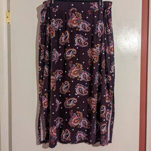 Purple Paisley Skirt